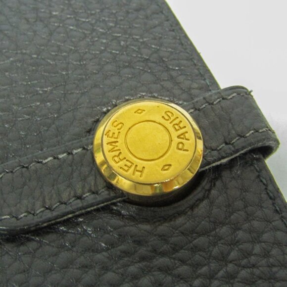 HERMES Black Leather Wallet - Picture 9 of 15